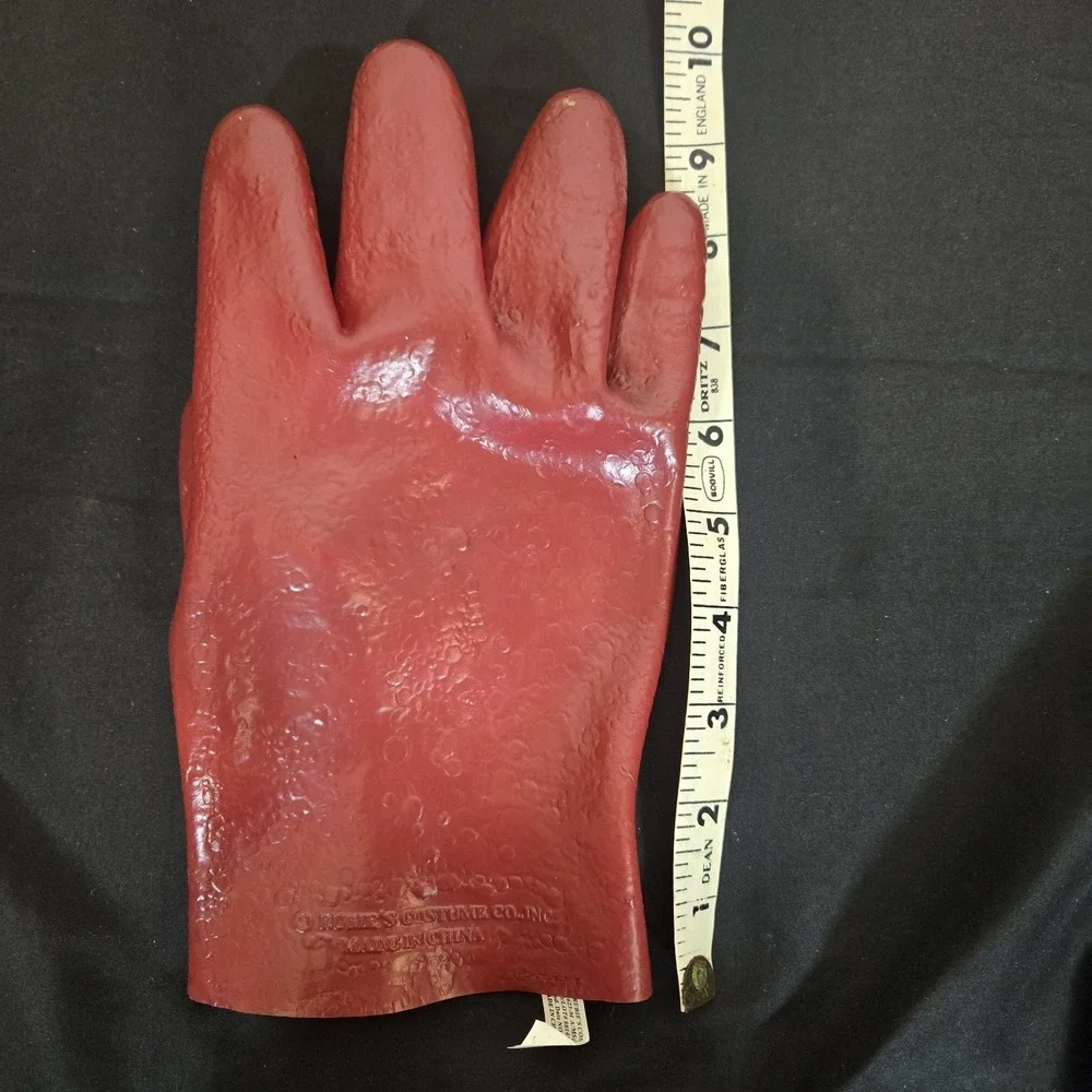 Vintage Rubies Costume Co. Red Rubber Gloves (from a long-gone chicken costume)